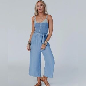 TBN-East Side Smocked Jumpsuit-NWT